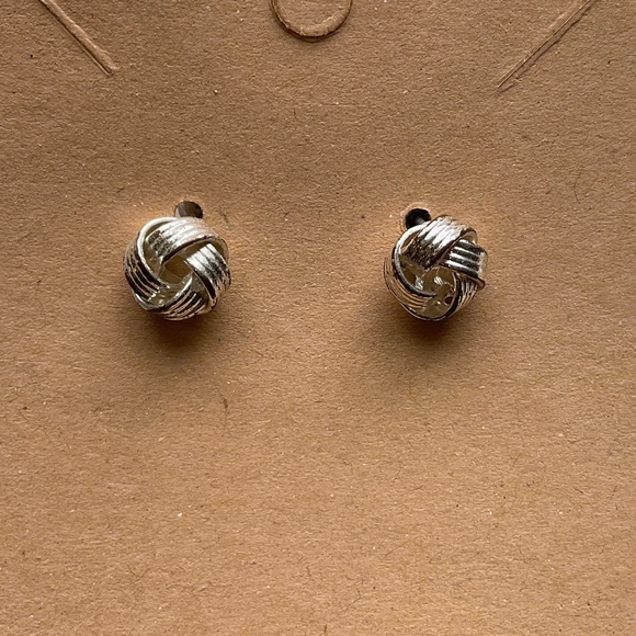 Knotted Stud Earrings - Picture 1 of 1